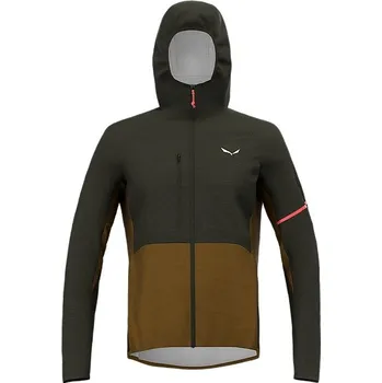 Pánská větrovka Salewa pánská bunda Vento PTX 2.5L, zelená/hnědá, 48/M