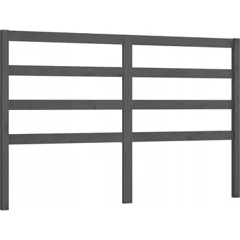 Čelo dřevěné šedé 146x4x100 cm