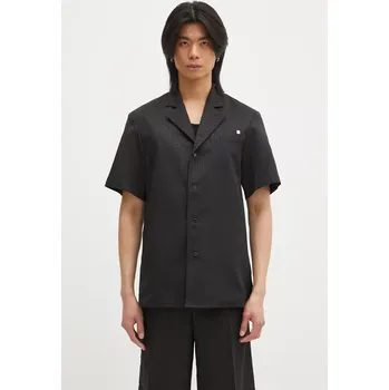 Dámská košile Košile s příměsí vlny Helmut Lang Modest Ss Sh.Tonal J, 40, černá, 99X