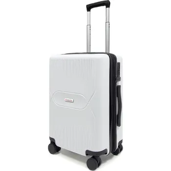 AVANCEA Skořepinový cestovní kufr DE3304 bílý S 55x39x25 cm