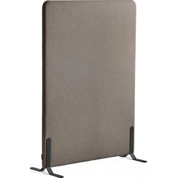 Paraván Paraván ZONE, 1360x1000x46 mm, potah Hush, černé nohy, světle hnědá