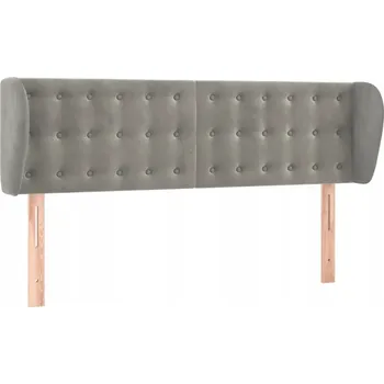 Čelo postele Uszak Aksamit 147x23x78 Světle šedá