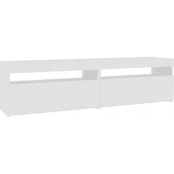 Televizní stolek TV stolek LED bílý 75x35x40 cm