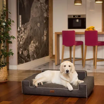 Pelíšek pro psa HobbyDog Pelech Glamour - Hnědý Inari VELIKOST: Pro malého psa (vel. L) - 78 x 53 cm