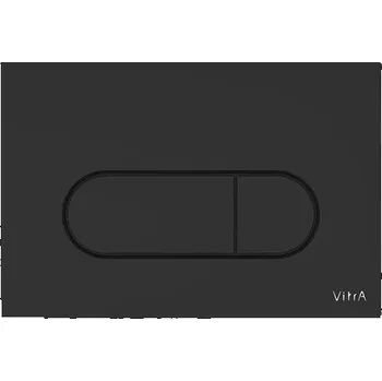 Splachovací tlačítko Ovládací tlačítko VitrA Root Round plast černá 740-2211