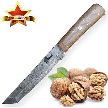 lovecký nůž Myslivecký damaškový nůž Dellinger Tanto Walnut + Doprava zdarma na další nákup