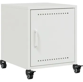 Noční stolek Noční stolek Ocelová bílá 36x39x43,5 cm