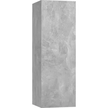 Televizní stolek Závěsná TV skříňka na bázi dřeva 30,5x30x90 cm šedá betonu