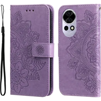 Pouzdro na mobilní telefon Mandala knížkové pouzdro na Huawei Nova 13 5G - fialové