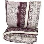 SET Přikrývka a polštář, vzory na béžové