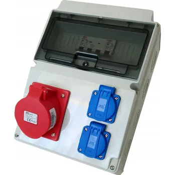 Rozvaděč Staveništní rozvaděč elektrický L32W 32A 230V schuko zásuvky