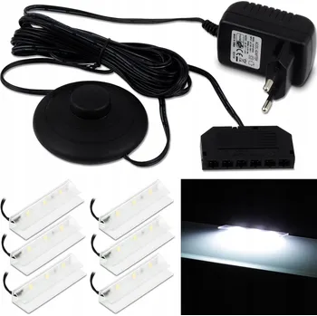 LED páska Osvětlení výloh 0,25 W 12V DC 0,06 m, barva bílá studená