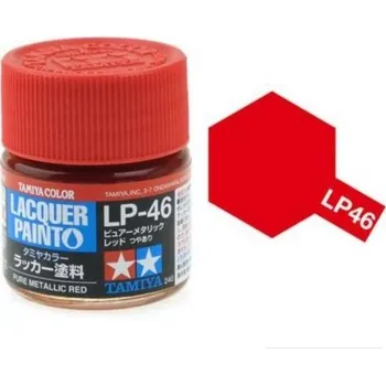 Modelářská barva Tamiya Lacquer LP-46 Pure Metalic Red/červená 10ml