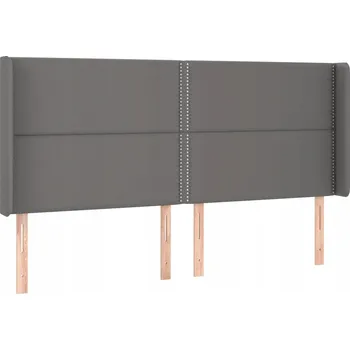 Čelo postele šedé 203x16x118 cm