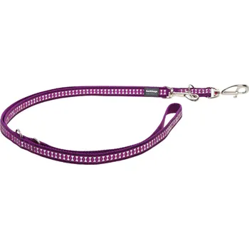 Vodítko pro psa Vodítko RED DINGO Bones reflexní přepínací 2m Fialová Velikost: šíře 2cm - střední pes