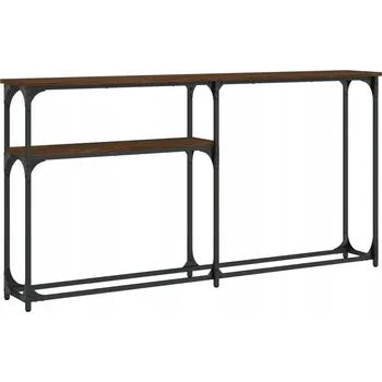 Konferenční stolek Elegantní dřevěný konzolový stolek 145x22,5x75 cm, hnědý