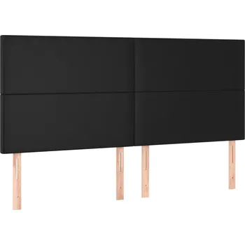 Čelo postele 100x78/88 cm, černé, umělá kůže