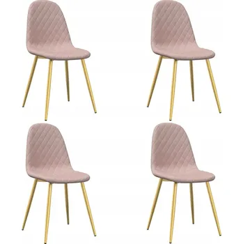 Jídelní židle Jídelní židle Růžová 45x53,5x83 cm - 4 ks