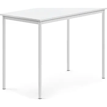 Jídelní stůl Stůl BORÅS, 1200x700x900 mm, bílé nohy, HPL deska, bílá