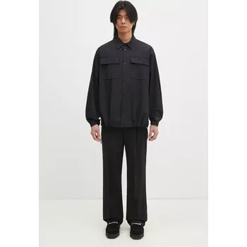 Pánská košile Košile Helmut Lang Uniform Shirt.Light, L, černá, 99X