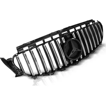 Kapota Přední maska Mercedes W213, 2016-2018, GT-R styl, chromově černá (GRME41)