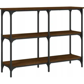 Konferenční stolek Konzolový stolek z dřevěného materiálu 100x29x75 cm, hnědý