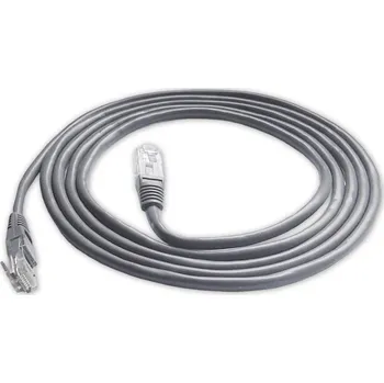 Síťový kabel Patchcord Rozz groz U/UTP 5e RJ45 / RJ45 30 m šedý