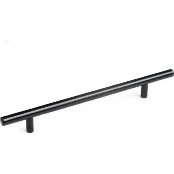 Nábytkové kování NÁBYTKOVÁ ÚCHYTKA RELING, PRO SKŘÍŇKU ZÁSUVKY TYČOVÁ 416 MM 41,6 CM Černá