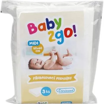 Přebalovací podložka Přebalovací podložka Baby2go! 60x60cm/3ks Steriwund
