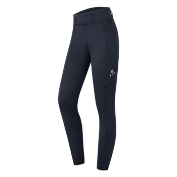 Jezdecké oblečení ELT Legíny jezdecké Ella ELT, s gripem, zimní, dětské, night blue 128