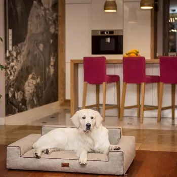 Pelíšek pro psa HobbyDog Pelech Glamour - Cappuccino Inari VELIKOST: Pro malého psa (vel. L) - 78 x 53 cm