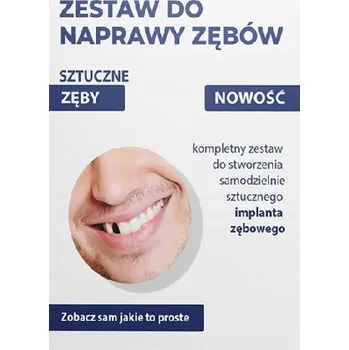 UMĚLÉ ZUBY ZUBNÍ PROTÉZA SADA NA OPRAVU PRO VÝPLŇ ZUBNÍCH MEZER