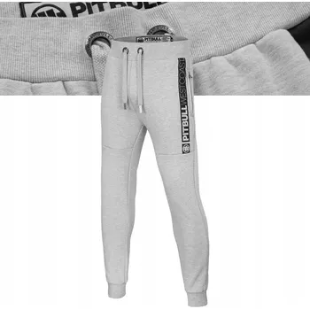 Dámské oblečení Pitbull pánské tepláky New Hilltop šedé, velikost XL