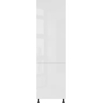 Kuchyňská skříňka Black red white DL-60/207-P/P dolní skříňka pro vestavné spotřebiče kuchyně Top Line Zvolte stranu: levé provedení, Barva korpusu skříněk: Šedá grenola, Zvolte barvu dvířek: Bílá lesk