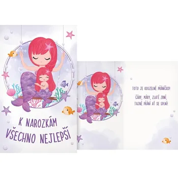 Přání k narozeninám vodní víla mM33-120T