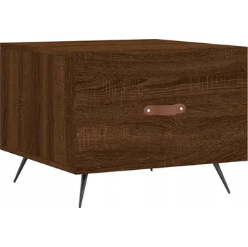 Konferenční stolek Konferenční stolek dřevěný 50x50 cm hnědý