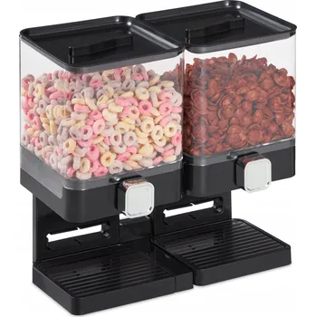 Dávkovač mýdla Dávkovač na vločky Relaxdays 10034265 černý 33x19x31 cm