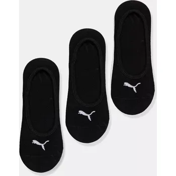 Pánské ponožky Ponožky Puma Footie (3-pack) 906930 906930.M černá 99X, vel. 43/46