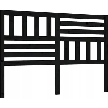 Dřevěné čelo 166x4x100 cm, černé