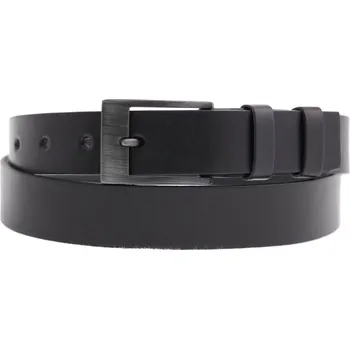 Opasek Dámský kožený opasek Black Hand 033-98 černý Velikost = obvod pasu (cm): 65 cm