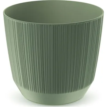 Květináč Ryfo zemitě zelený, varianta 14,6 cm