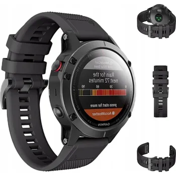 Řemínek na hodinky Sportovní řemínek pro Garmin Fenix 5x/6x ČERNÝ