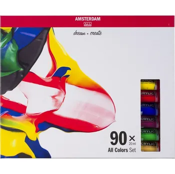 Výtvarná barva Sada akrylových barev Amsterdam Standard All Colors 90 x 20 ml