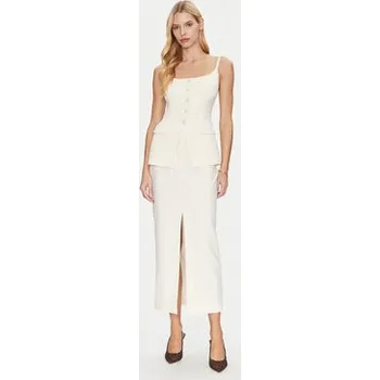 Dámská sukně Simona Corsellini Pouzdrová sukně P25CPGO01501 Béžová Slim Fit 44