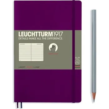 Blok Port Red, Paperback (B6+), 219 p., ruled