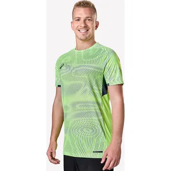 KIPSTA Fotbalový dres s krátkým rukávem Viralto Wave pro dospělé 2XL ZELENÁ|ŠEDÁ|ŽLUTÁ