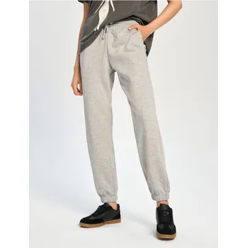 Dámské kalhoty Sinsay - Teplákové kalhoty se širokými nohavicemi - šedá - 114BC-9MM - 114BC-9MM-XS