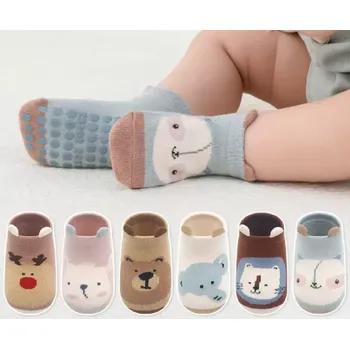 Dámské ponožky Protiskluzové ponožky - MODRÉ - KOČKA - (12-36 m) M (Značka: VICLOON)