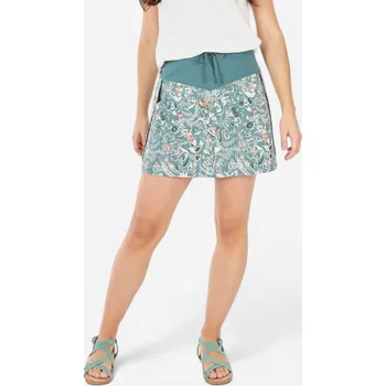 Dámská sukně QUECHUA Dámská turistická sukně s kraťasy NH 500 46 ZELENÁ