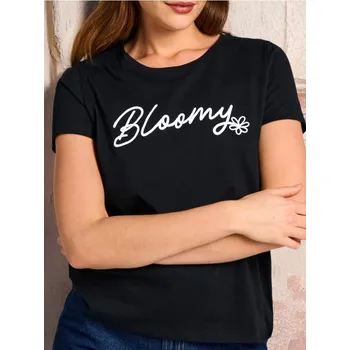 Dámská móda Sinsay - Tričko s nápisem - černá - 001CH-99C - 001CH-99C-XXS